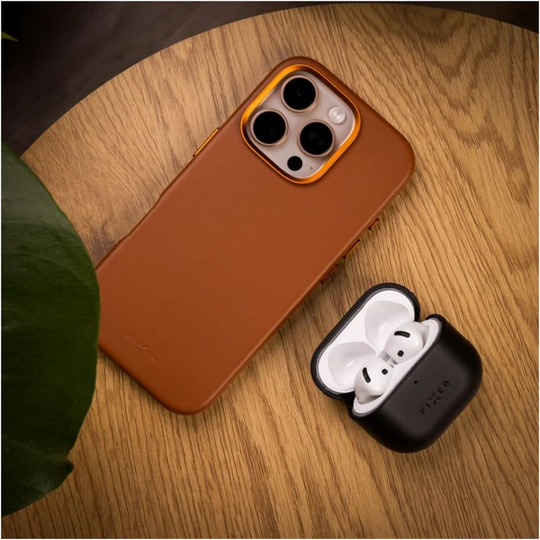 FIXED PodsLeather kožené pouzdro pro Apple AirPods 4 černé - Pouzdra - Obrázek 403e1909fd0d48f2a0cab88aa9e9f968