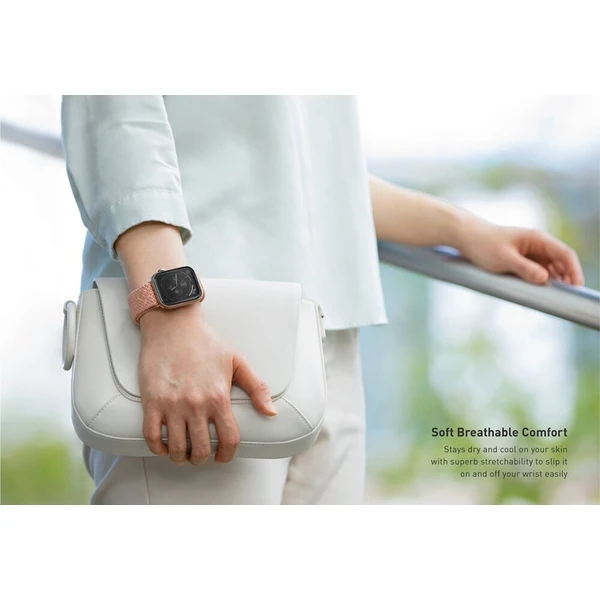 UNIQ Aspen Braided řemínek Apple Watch 46/45/44/42mm růžově zlatý - Řemínky - Obrázek 4042c8129aad454aa5424197914ce26d