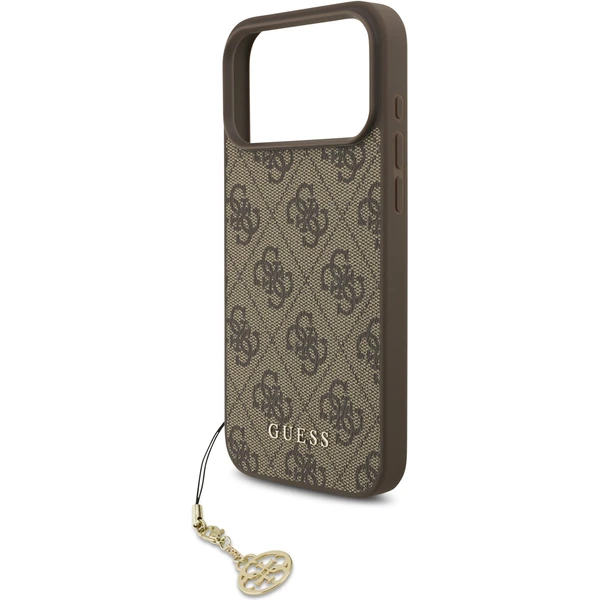 Guess 4G Charm kryt iPhone 17 Pro Max hnědý - Pouzdra - Obrázek 406228a2e5614e4baf354cf139d97662