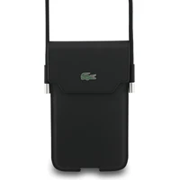 Lacoste PVC Iconic Petit Pique Metal Logo kapsa na telefon XL černá - Pouzdra