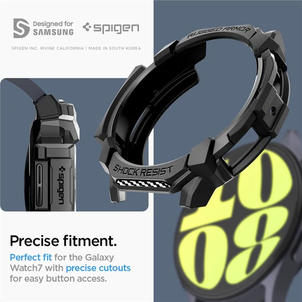 Spigen Rugged Armor pouzdro Samsung Galaxy Watch7 (44mm) matně černé - Pouzdra - Obrázek 406b4d570e624ba6bf5ee3e547513096
