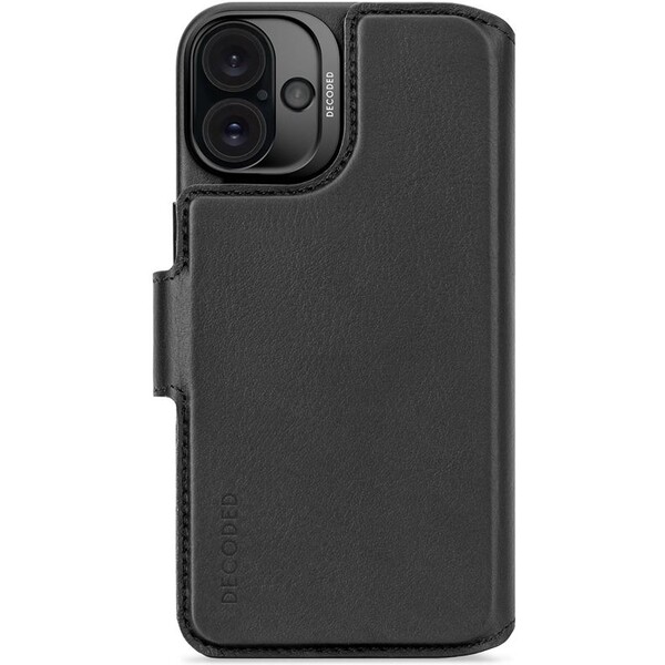 Decoded Leather Detachable Wallet black iPhone 16 D25IPO16PLDW5BK