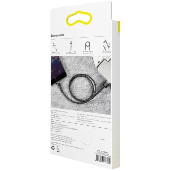 Baseus Cafule USB-A/Lightning napájecí kabel 1m černý - Kabely a redukce - Obrázek 40A5300401