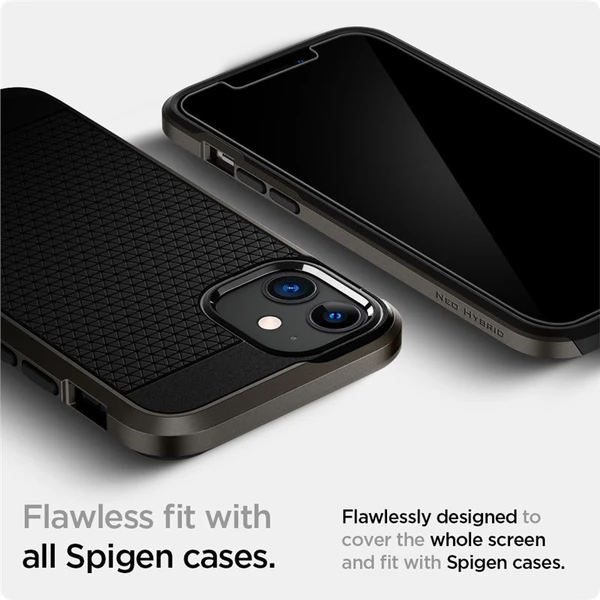 Spigen Glas tR EZ Fit tvrzené sklo iPhone 12 mini 2 ks čiré - Ochranné folie a skla - Obrázek 40B3200401