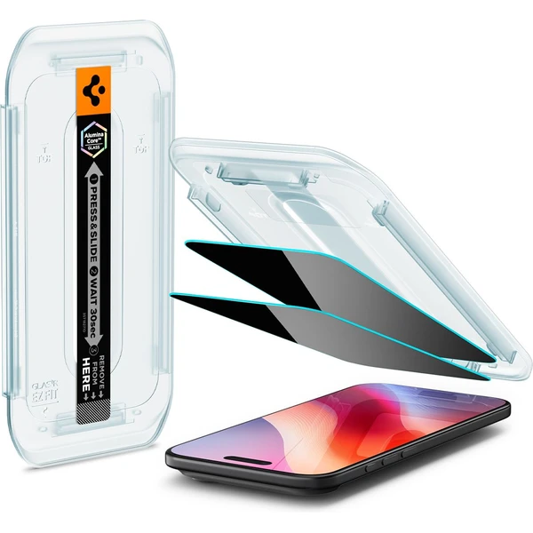 Spigen Glass tR EZ Fit Pro HD (Privacy) sklo iPhone Air - Ochranné folie a skla - Obrázek 40OH000K01