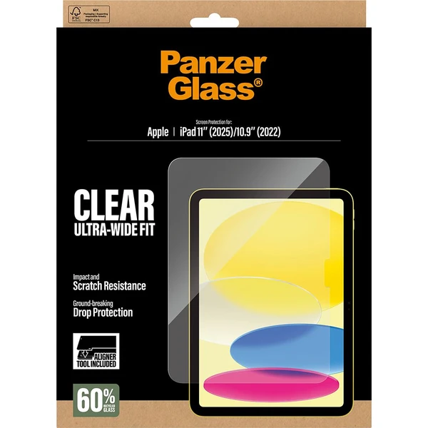 PanzerGlass® Sklo s instalačním rámečkem Apple iPad 11" (2025)/10.9" (2022)  - Ochranné folie a skla - Obrázek 40XL000K01