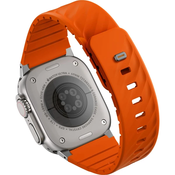 UNIQ Fluo Magnetický řemínek pro Apple Watch (49-40mm) Volt Orange - Řemínky - Obrázek 40a8958a35044e80bc24ca384066385b