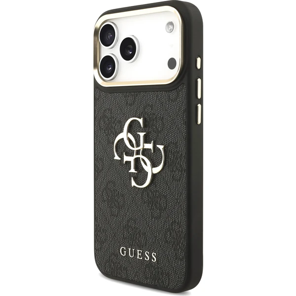 Guess PU Leather 4G Metal Logo Gold Frame kryt iPhone 18 Pro Max černý - Pouzdra - Obrázek 40c5ea0bdb96430cb00df76302072086