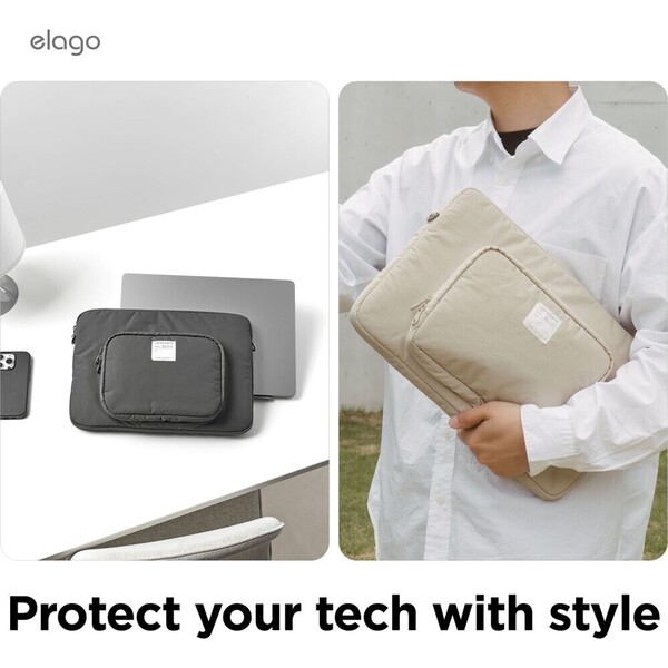 ELAGO PC Sleeve pouzdro pro MacBook 12"-14'' tmavě šedé - Pouzdra - Obrázek 40da7b0705b74ed595878684e7a50930