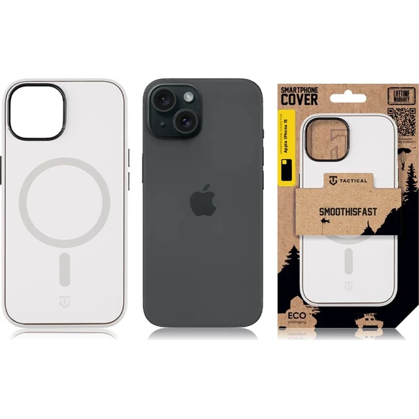 Tactical MagForce SmoothIsFast kryt Apple iPhone 15 bílý - Pouzdra - Obrázek 40e8d900e8de45548e99b499193b9324