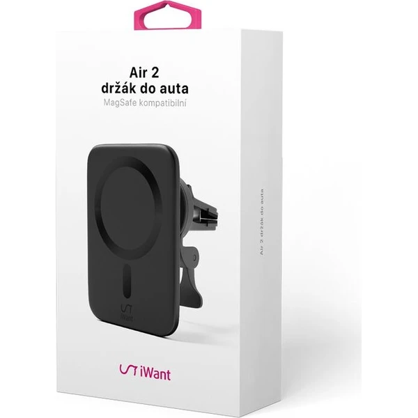 iWant Air 2 MagSafe držák do auta s bezdrátovým nabíjením černá - Držáky - Obrázek 40ea3e9c41ea4bb19284c15a5b1123a1