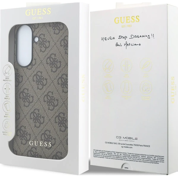 Guess 4G Charm kryt Samsung Galaxy A57 hnědý - Pouzdra - Obrázek 410da3e6d33b4386ab680f4424b17546