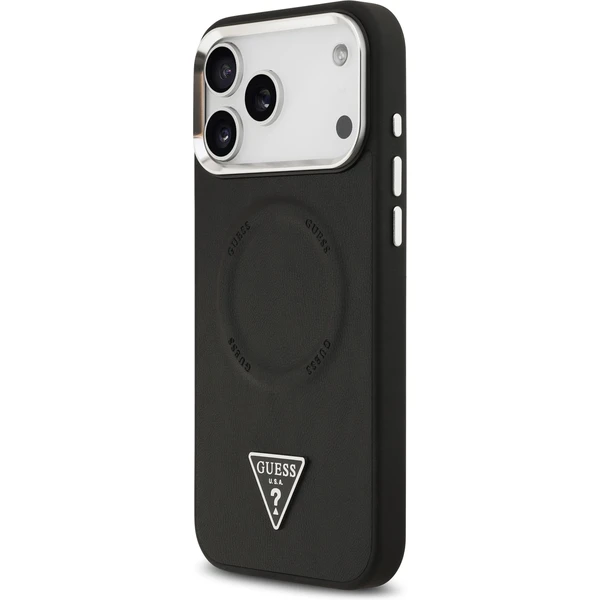 Guess PU Leather Triangle Logo MagSafe kryt iPhone 17 Pro Max černý - Pouzdra - Obrázek 413fbe1b83744b53b14e7276a93814df