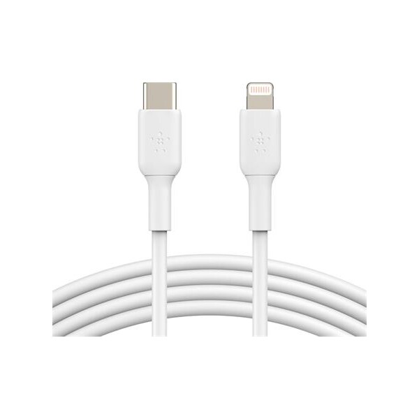 Belkin BOOST Charge USB-C/Lightning kabel, 2m, bílý