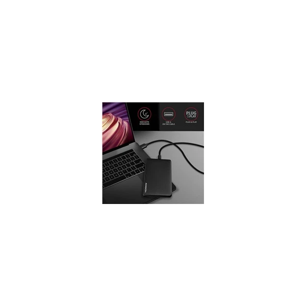 AXAGON externí box pro 2,5 SSD/HDD - USB-C 3.2 Gen 1 černý - Externí boxy - Obrázek 4160700301