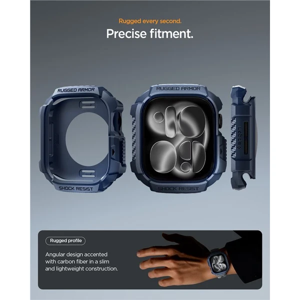 Spigen Rugged Armor 2 pouzdro Apple Watch 11 (42mm) navy blue - Pouzdra - Obrázek 41725d5374b94bfc9a418821abb1b74e