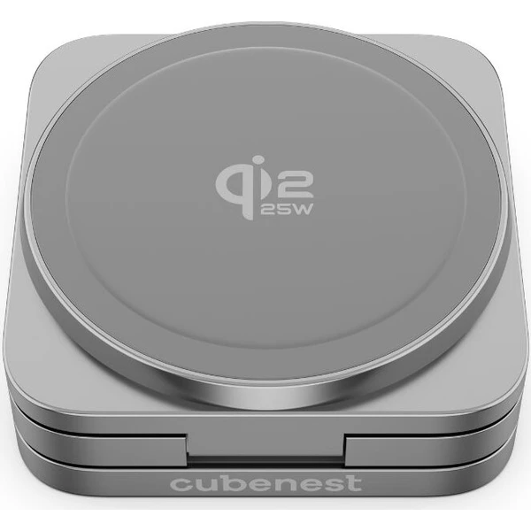 Cubenest SQ312 Ultra Qi2.2 (MagSafe) 3v1 nabíječka (35W) šedá - Nabíječky - Obrázek 417ab94bc5a54f5d864342acbc939e89