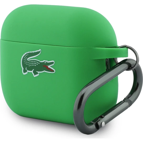 Lacoste Liquid Silicone Croc Logo pouzdro AirPods Pro 3 zelené - Pouzdra - Obrázek 41952c290a0842c9bc81770e4202f197