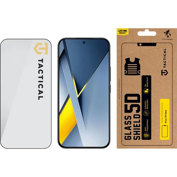 Tactical Glass Shield 5D sklo pro Poco F8 Ultra černé - Ochranné folie a skla - Obrázek 419f2cf3d5e64b5591ad4bc1d94fb9dc
