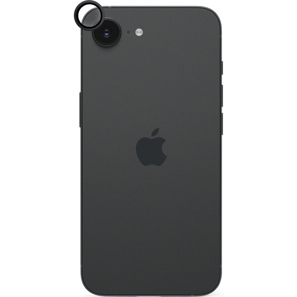 Epico hlíníková ochrana čoček fotoaparátu pro Apple iPhone 16e černá Černá