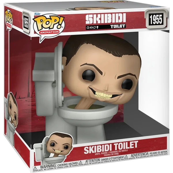 Funko POP! Jumbo #1955 Animation: Skibidi Toilet - Skibidi Toilet 25 cm - Funko POP! - Obrázek 41OG000J01