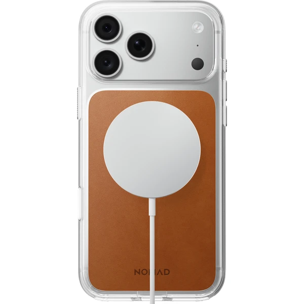 Nomad Clear Leather (Horween) MagSafe kryt iPhone 17 Pro Max/18 Pro Max Saddle - Pouzdra - Obrázek 41a016cd19ca4c6ab5f9060f9b3d1a2a