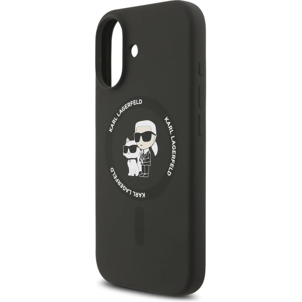 Karl Lagerfeld Liquid Silicone Karl and Choupette MagSafe kryt iPhone 17 černý - Pouzdra - Obrázek 41bfd46e0b984d32ab95631700130520
