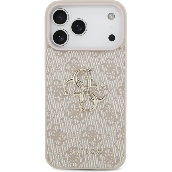 Guess PU 4G Metal Logo kryt iPhone 17 Pro Max růžový - Pouzdra - Obrázek 41c7710cee2a48bdb9e2a147f502bd12