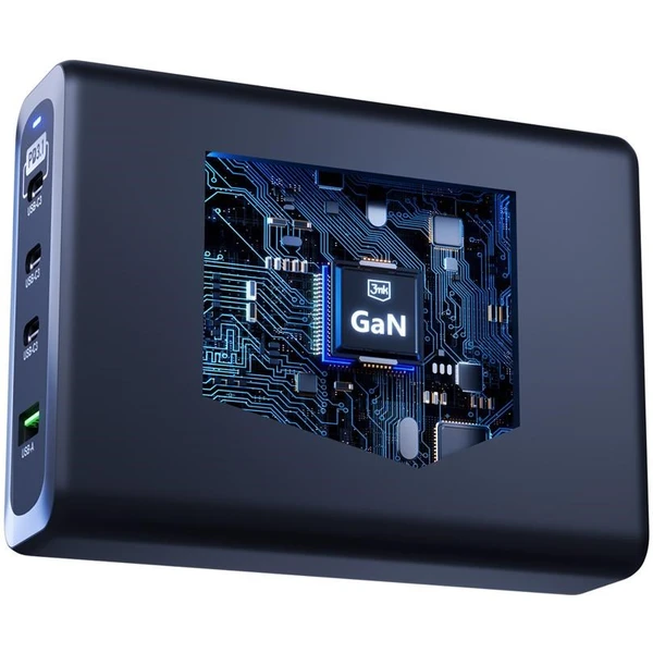 3mk Hyper Charging Station nabíjecí stanice, 240W, GaN, 3x USB-C + 1x USB-A černá - Nabíječky - Obrázek 41e00f5a53274b89854be5daf8b3dddc