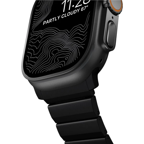 Nomad Titanium Band řemínek Apple Watch 49/46/45/44/42 mm černý - Řemínky - Obrázek 4203e303fa4a4b7ba5f4d97a9522796a