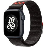 Apple Watch 41/40/38mm Midnight Black provlékací sportovní řemínek Nike - Řemínky