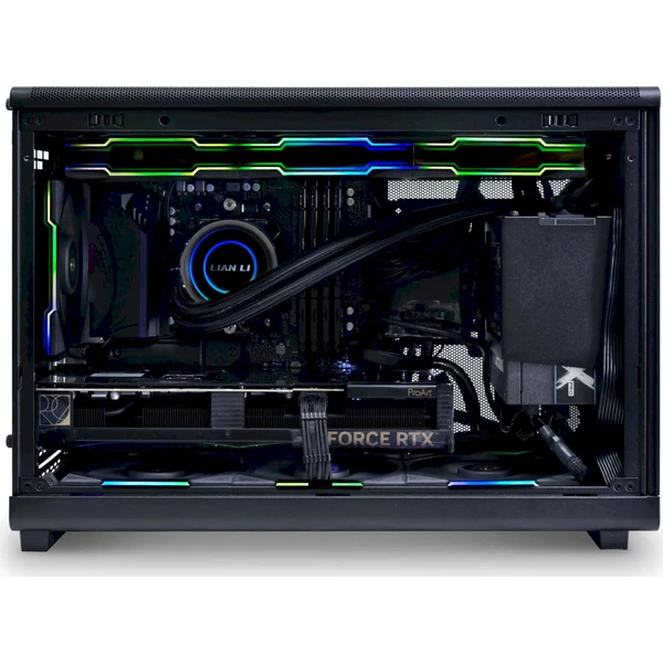 Lian Li A3-mATX Wood Edition Tempered Glass černá - Počítačové skříně - Obrázek 422O000K01