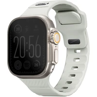 UNIQ Stride FKM Rubber voděodolný řemínek Apple Watch 49/45/44/42mm bílý/svítící - Řemínky