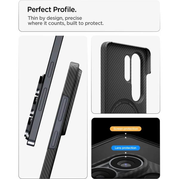 Spigen Air Skin Aramid MagSafe kryt Samsung Galaxy S26 Ultra black - Pouzdra - Obrázek 42617b7f45ca499d8b640f5015afa327