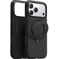 Torras Ostand Q3 Silicone MagSafe kryt iPhone 17 Pro Max obsidian black - Pouzdra