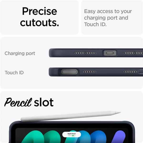 Spigen Nano Pop pouzdro iPad Mini 7 (2024)/6 (2021) námořně modré - Pouzdra - Obrázek 427832a25d524ed081269dcd4b62489e
