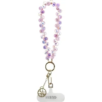 Guess univerzální popruh na ruku Crystals 4G Charm růžový - Popruhy