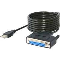 PremiumCord USB-A/LPT kabel 1m černý - Kabely a redukce