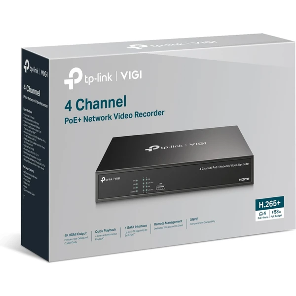 TP-Link VIGI NVR1004H-4P-2TB - Záznamová zařízení - Obrázek 42F5000N01