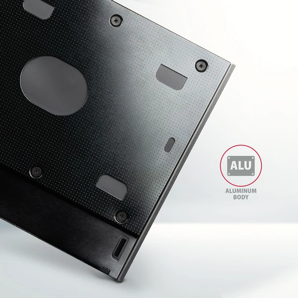 AXAGON RSS-CD09 rámeček pro 2.5" SSD/HDD do DVD slotu 9.5 mm - Rámečky na disky - Obrázek 42J0000P01