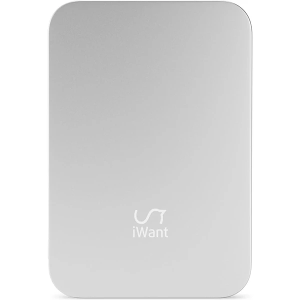 iWant 3000mAh Aluminium Mag+  MagSafe bezdrátová powerbanka stříbrná - Powerbanky - Obrázek 42QC000L01