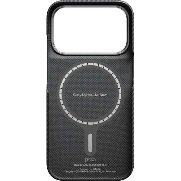 Pitaka Edge Case MagSafe kryt iPhone 18 Pro Black/Grey Twill - Pouzdra - Obrázek 42bcd808ec3c4a56a537eb9347022cb2