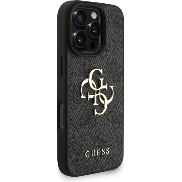 Guess PU 4G Metal Logo Strap kryt iPhone 16 Pro Max černý - Pouzdra - Obrázek 42c9f9641c0a403eaa5f709de24bf062