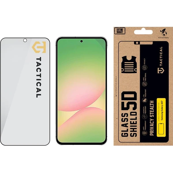 Tactical Glass Shield Privacy Stealth 5D sklo pro Samsung Galaxy A57 černé - Ochranné folie a skla - Obrázek 42ec843880774c36b6c5ccbc8c833a06
