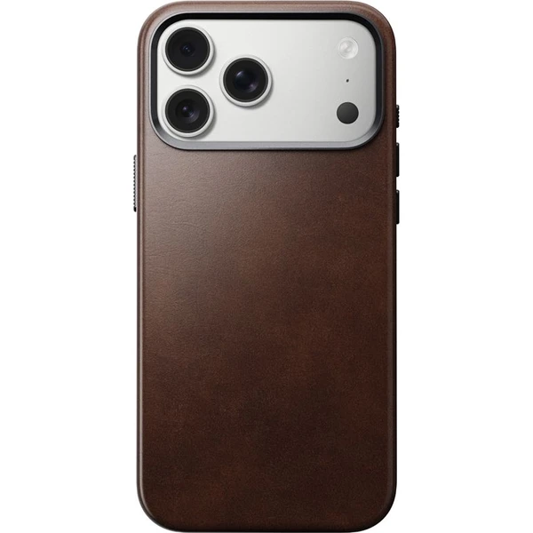 Nomad Traditional Leather Case (Horween) MagSafe kožený kryt iPhone 17 Pro Max Rustic Brown - Pouzdra - Obrázek 430778ec9b924f05b7df9e5e907c9dc2