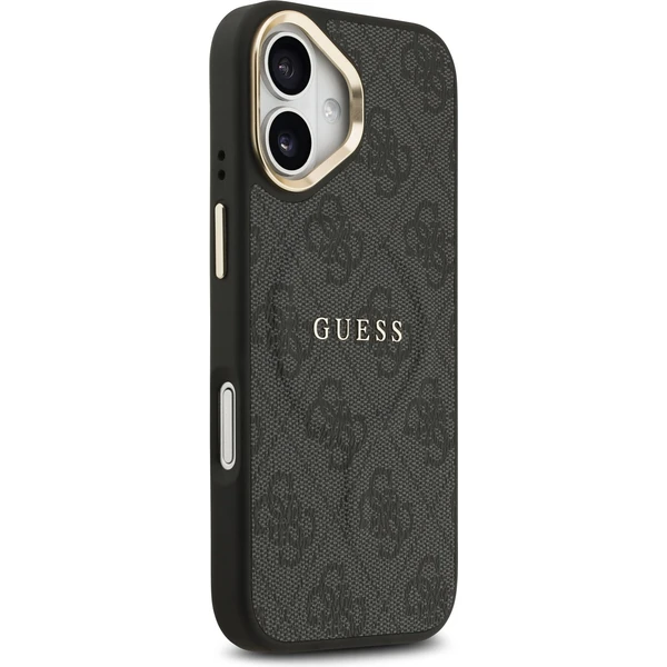 Guess PU Leather 4G Gold Frame MagSafe kryt iPhone 17 černý - Pouzdra - Obrázek 4327b281eae046c69a0d5313a8f212a0