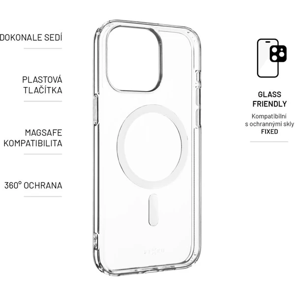 FIXED MagPure kryt s Magsafe Apple iPhone 15 Pro Max čirý - Pouzdra - Obrázek 4335000L01