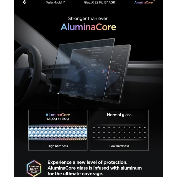 Spigen EZ Fit Anti Glare Matte FC tvrzené sklo Tesla Model Y L 2026 černé - Ochranné folie a skla - Obrázek 434758fb313b413f92e54e1221d91544