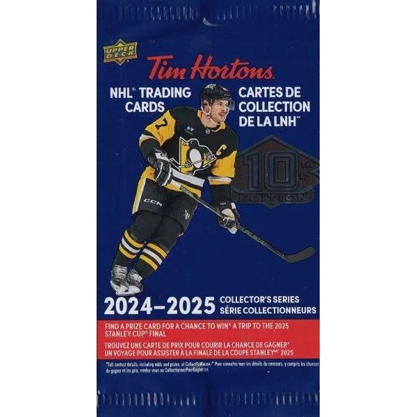 Hokejové karty 2024-25 Upper Deck Tim Hortons Hockey Hobby Balíček