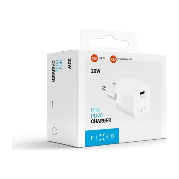 FIXED Mini nabíječka s USB-C a PD, 20W, bílá - Nabíječky - Obrázek 436fc349d62445e2a69e32ecea728fb8
